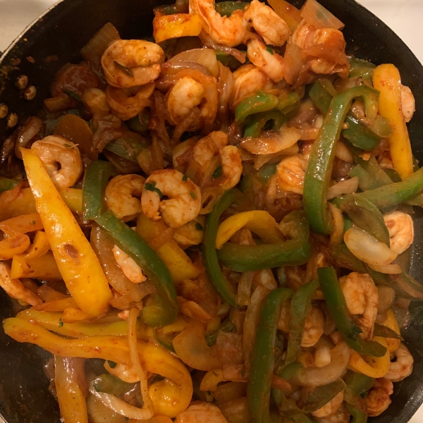 Quick and Easy Shrimp Fajitas