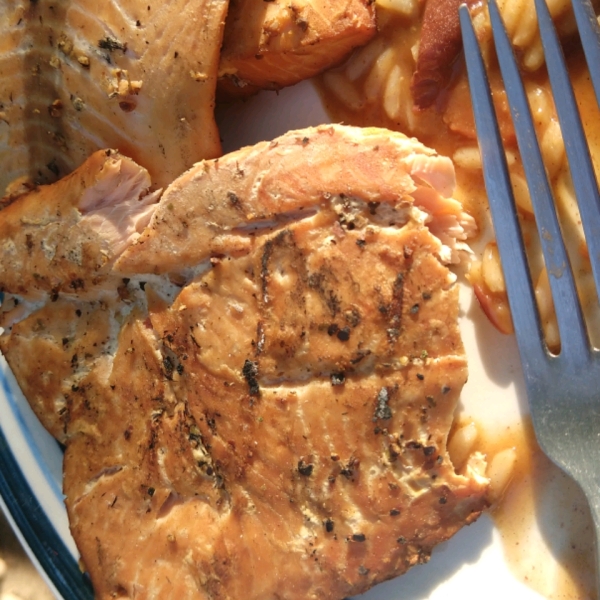 Canadian Cedar Planked Salmon