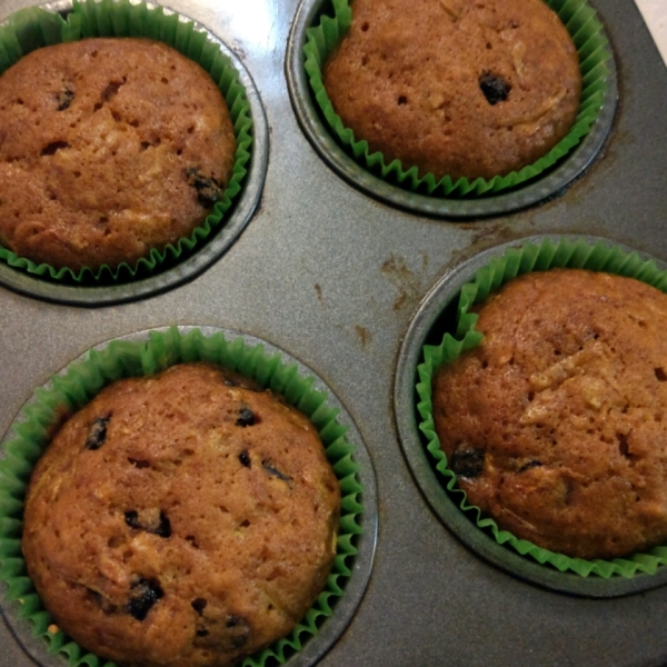 Zucchini Raisin Muffins