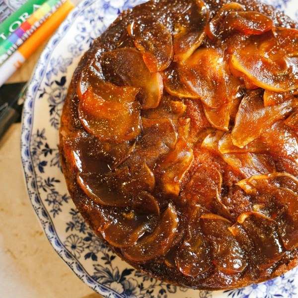 Caramel-Apple Upside-Down Cake