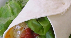 Curried Chipotle Potato, Spinach and Cheese Wraps