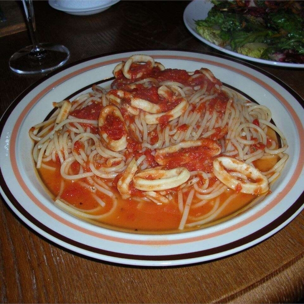 Calamari with Tomato Sauce