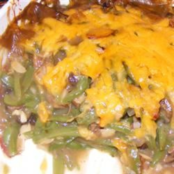 Green Bean and Portobello Mushroom Casserole