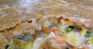 Chicken Pot Pie with Cheddar Crust