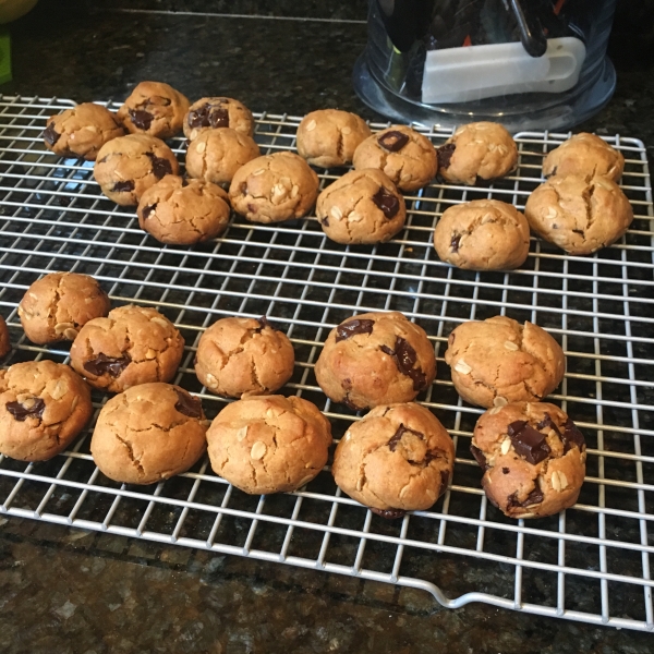 Peanut Butter Cookies with Chocolate Chunks