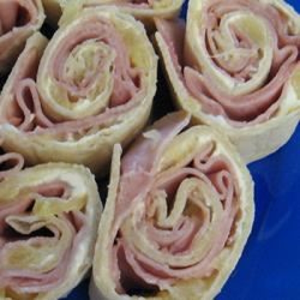 Ham and Pineapple Pinwheels