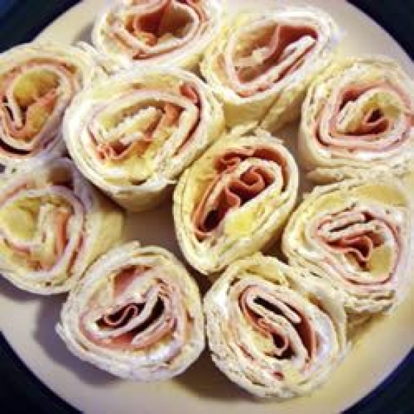 Ham and Pineapple Pinwheels