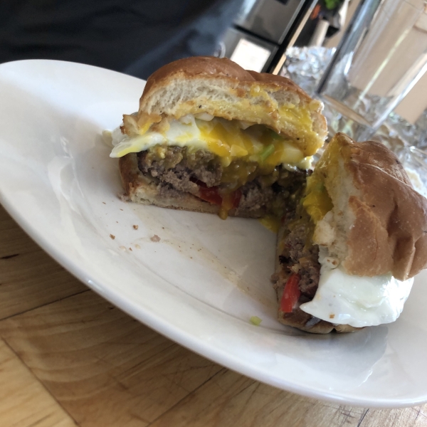 Sunnyside Burger with Chipotle Aioli