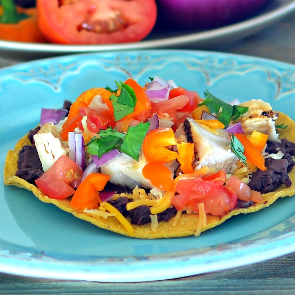 Chicken Tostadas