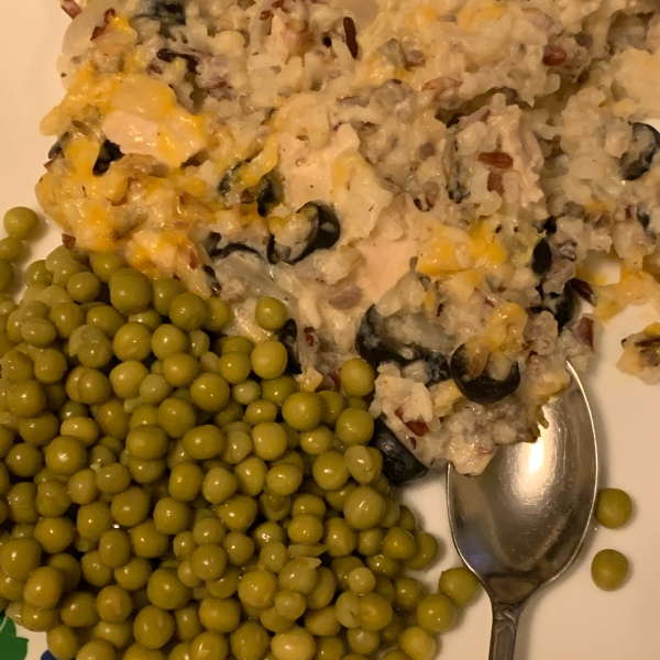 Wild Rice and Leftover Turkey Casserole