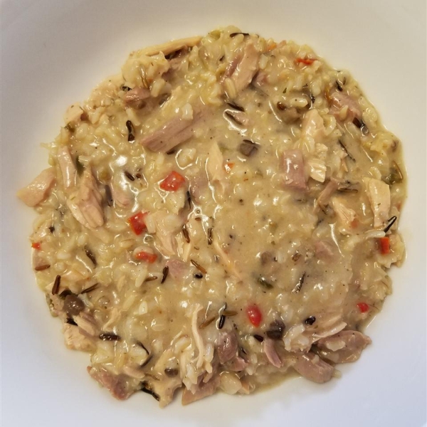 Wild Rice and Leftover Turkey Casserole