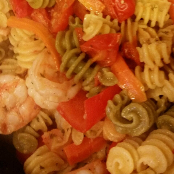 Easy Shrimp and Veggie Pasta Fresca