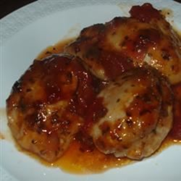 Grilled Chicken with Salsa Barbecue Sauce