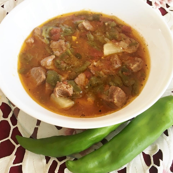 Pulled Pork Hatch Chile Stew