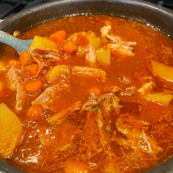 Pulled Pork Hatch Chile Stew