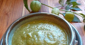 Roasted Tomatillo and Garlic Salsa