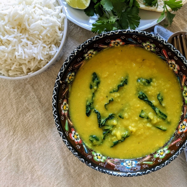 Indian Kale and Moong Dal