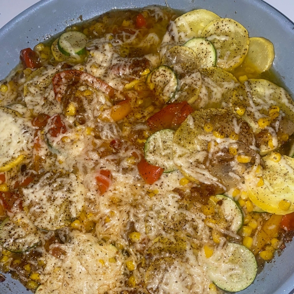 Garlicky Summer Squash and Fresh Corn