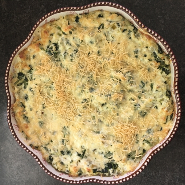 Veronica's Hot Spinach, Artichoke and Chile Dip