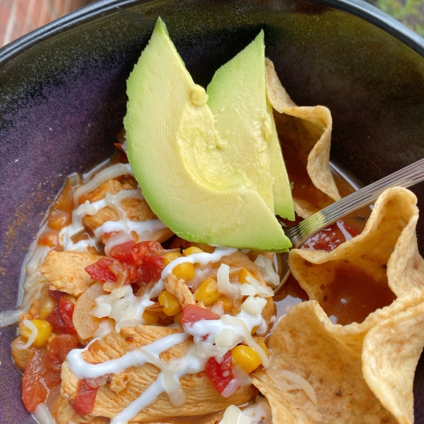 Chicken Taco Soup for Two