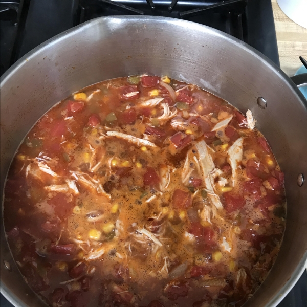 Chicken Taco Soup for Two