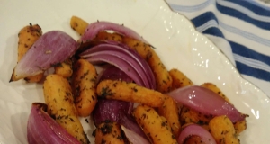 Oven-Roasted Carrots and Onions