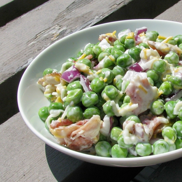 Bacon Ranch Pea Salad