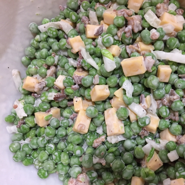 Bacon Ranch Pea Salad