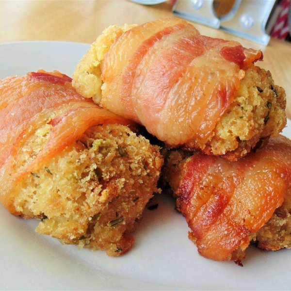 Bacon-Wrapped Stuffing Balls