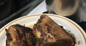 Apricot Marinated Eye of Round Roast