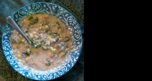 Broccoli and Leftover Mashed Potato Soup