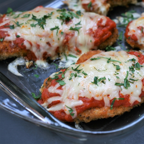 Panko-Breaded Pork Parmigiana