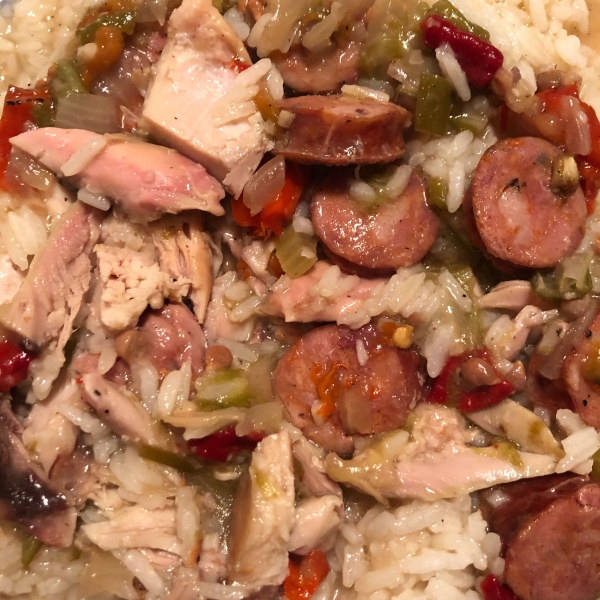 Slow Cooker Chicken and Sausage Gumbo