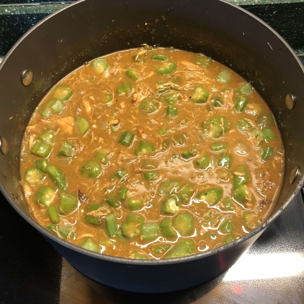 Slow Cooker Chicken and Sausage Gumbo