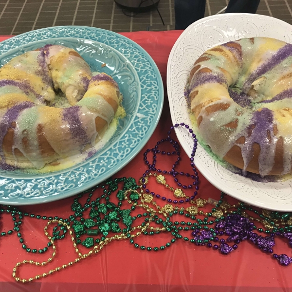 Buttermilk King Cake with Cream Cheese Filling