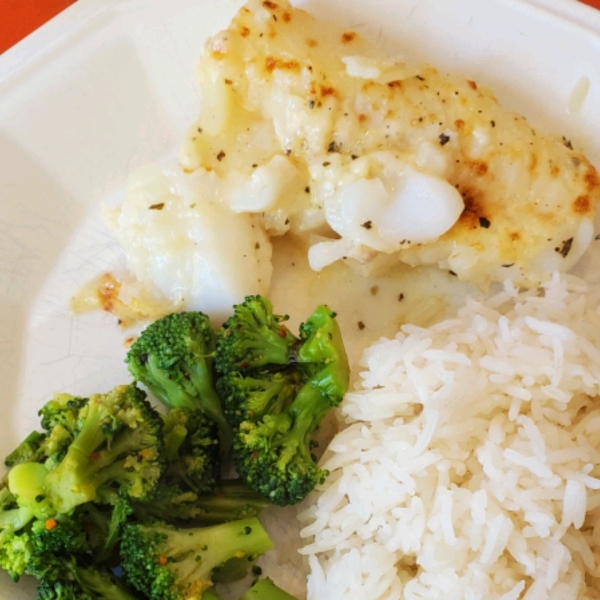 Healthier Broiled Tilapia Parmesan