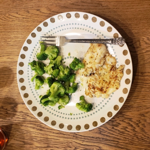 Healthier Broiled Tilapia Parmesan