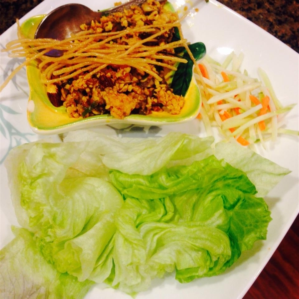 Cherry Chicken Lettuce Wraps