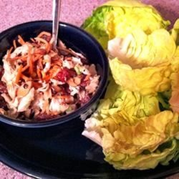 Cherry Chicken Lettuce Wraps