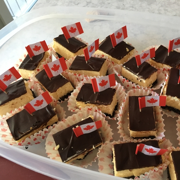 Canada Day Nanaimo Bar Cheesecake