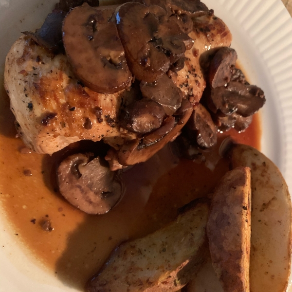 Chicken and Red Wine Sauce