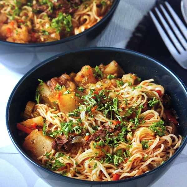 Lagman (Uzbek Noodle Soup)