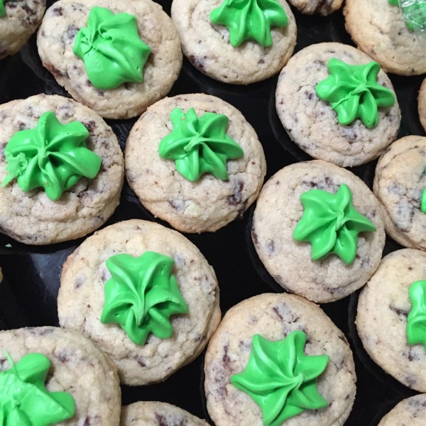 Creme de Menthe Chocolate Chip Cookies