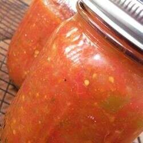 Sweet and Mild Cooked Tomato Salsa