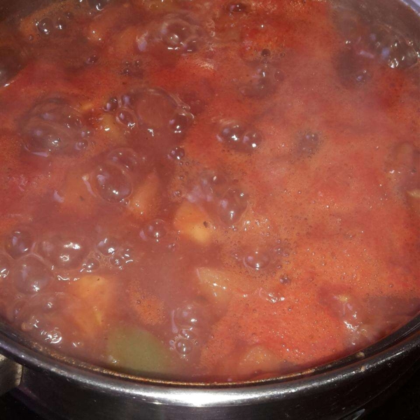 Sweet and Mild Cooked Tomato Salsa