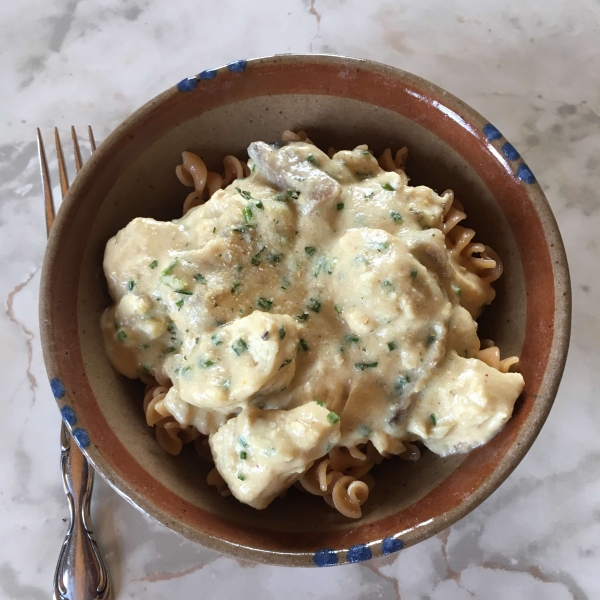 Cheesy Chicken and Chive Sauce