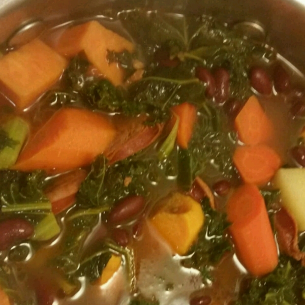 Kale Soup with Portuguese Sausage