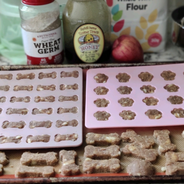 Peanut Butter and Banana Dog Biscuits