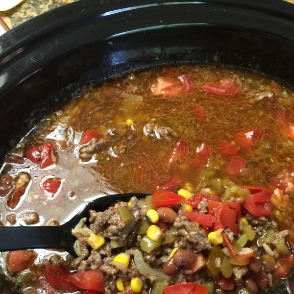 Busy Day Slow Cooker Taco Soup