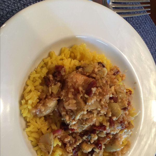 Mahi Mahi with Artichokes and Sun-Dried Tomatoes